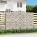 Gabionkurver buede 2 stk 300x30x200/220 cm galvanisert jern
