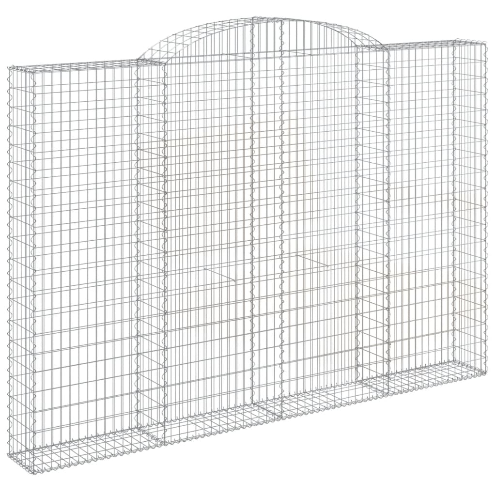 Gabionkurver buede 3 stk 300x30x200/220 cm galvanisert jern