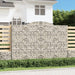Gabionkurver buede 4 stk 300x30x200/220 cm galvanisert jern