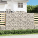 Gabionkurver buede 5 stk 300x30x200/220 cm galvanisert jern