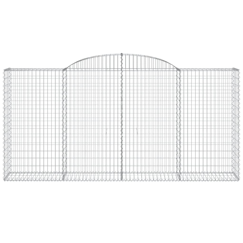 Gabionkurver buede 25 stk 300x50x140/160 cm galvanisert jern