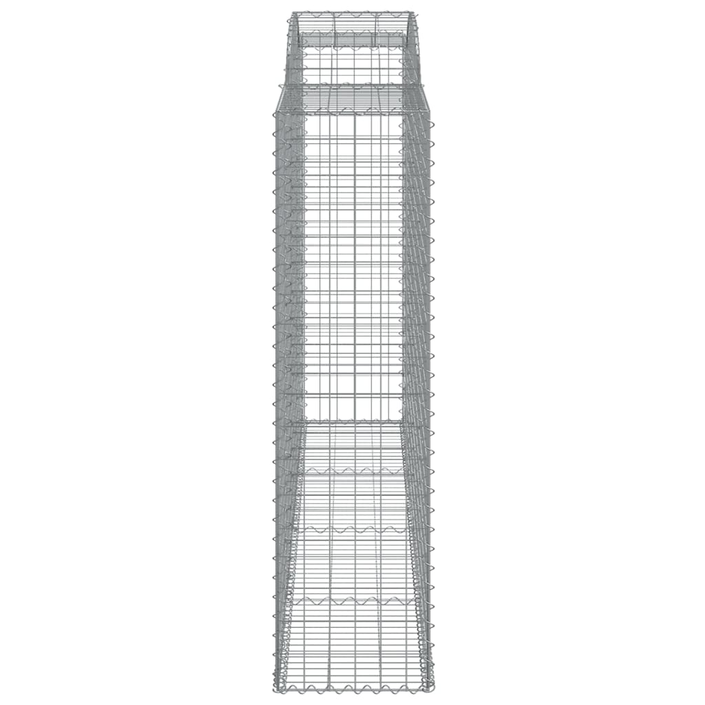 Gabionkurver buede 8 stk 300x50x180/200 cm galvanisert jern