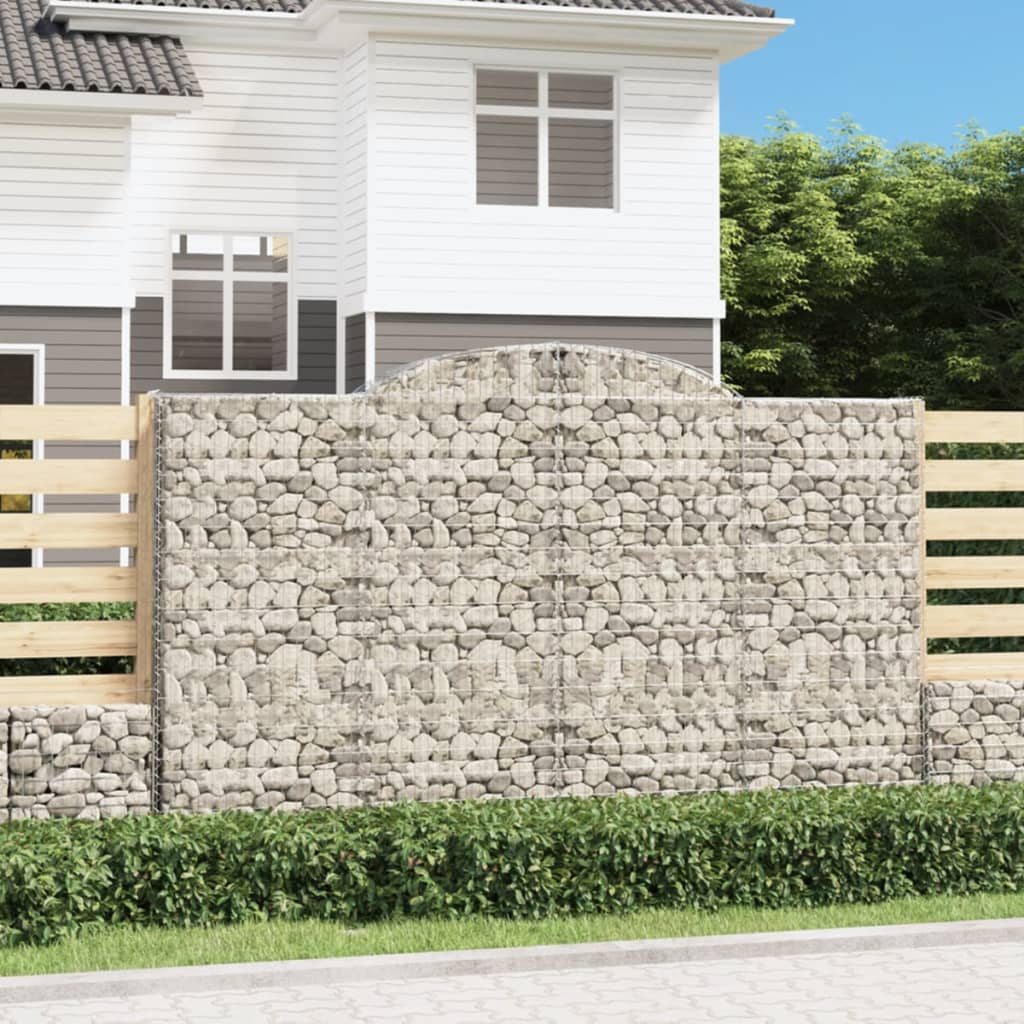 Gabionkurver buede 11 stk 300x50x180/200 cm galvanisert jern