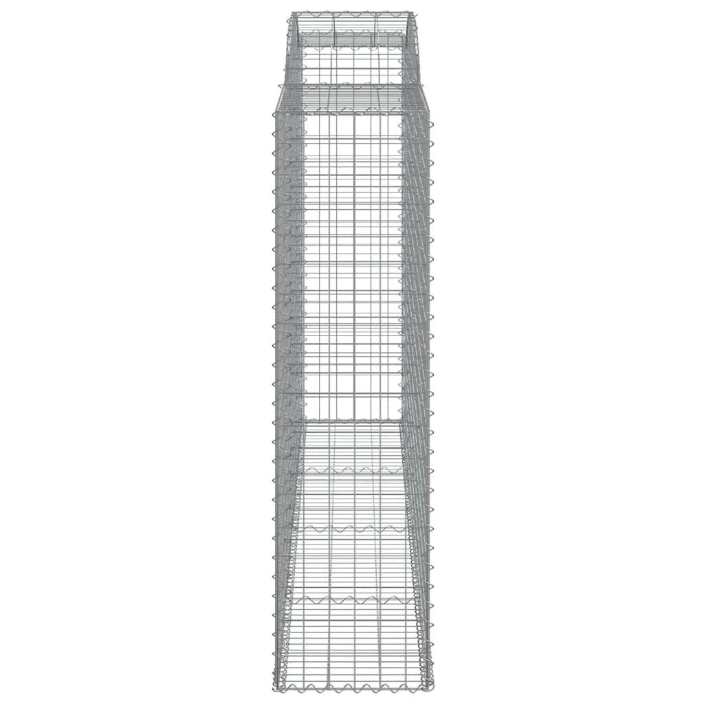 Gabionkurver buede 12 stk 300x50x180/200 cm galvanisert jern