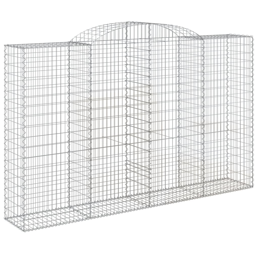 Gabionkurver buede 13 stk 300x50x180/200 cm galvanisert jern