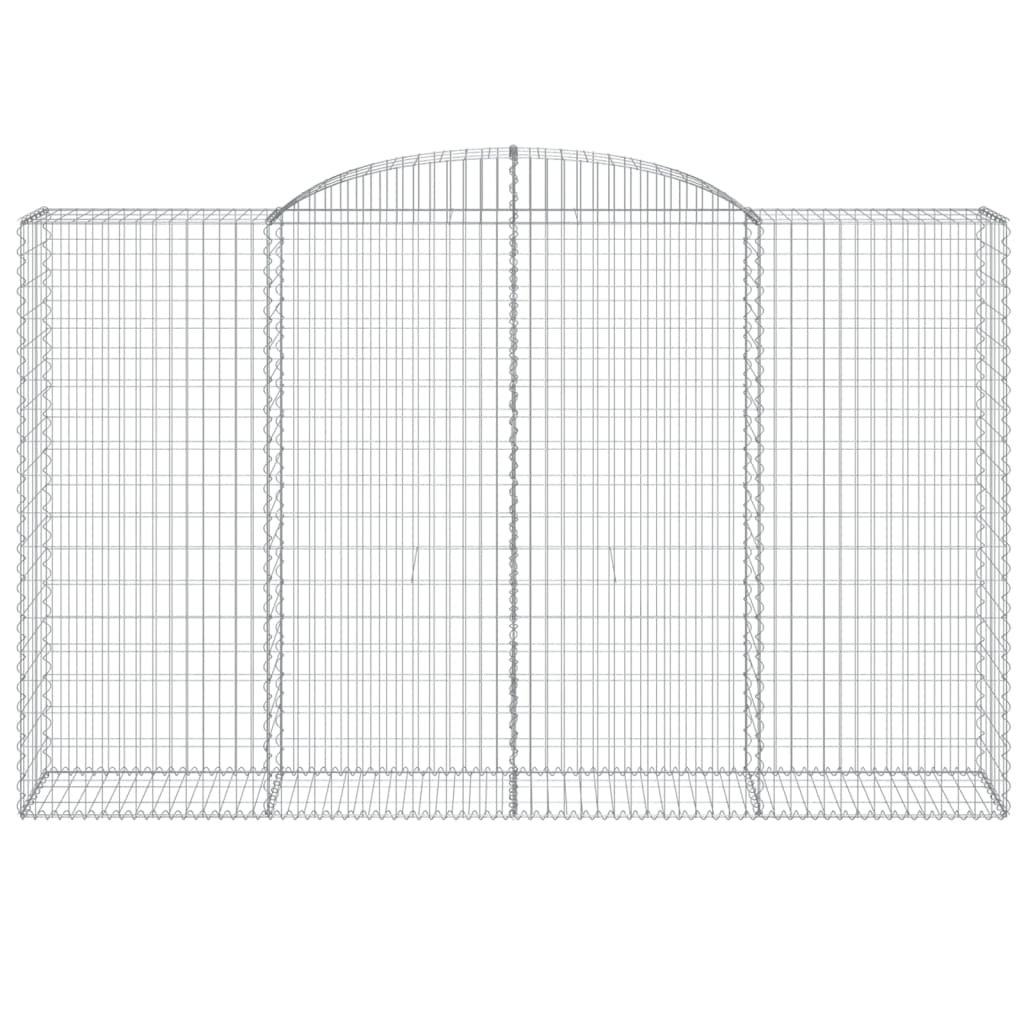Gabionkurver buede 13 stk 300x50x180/200 cm galvanisert jern