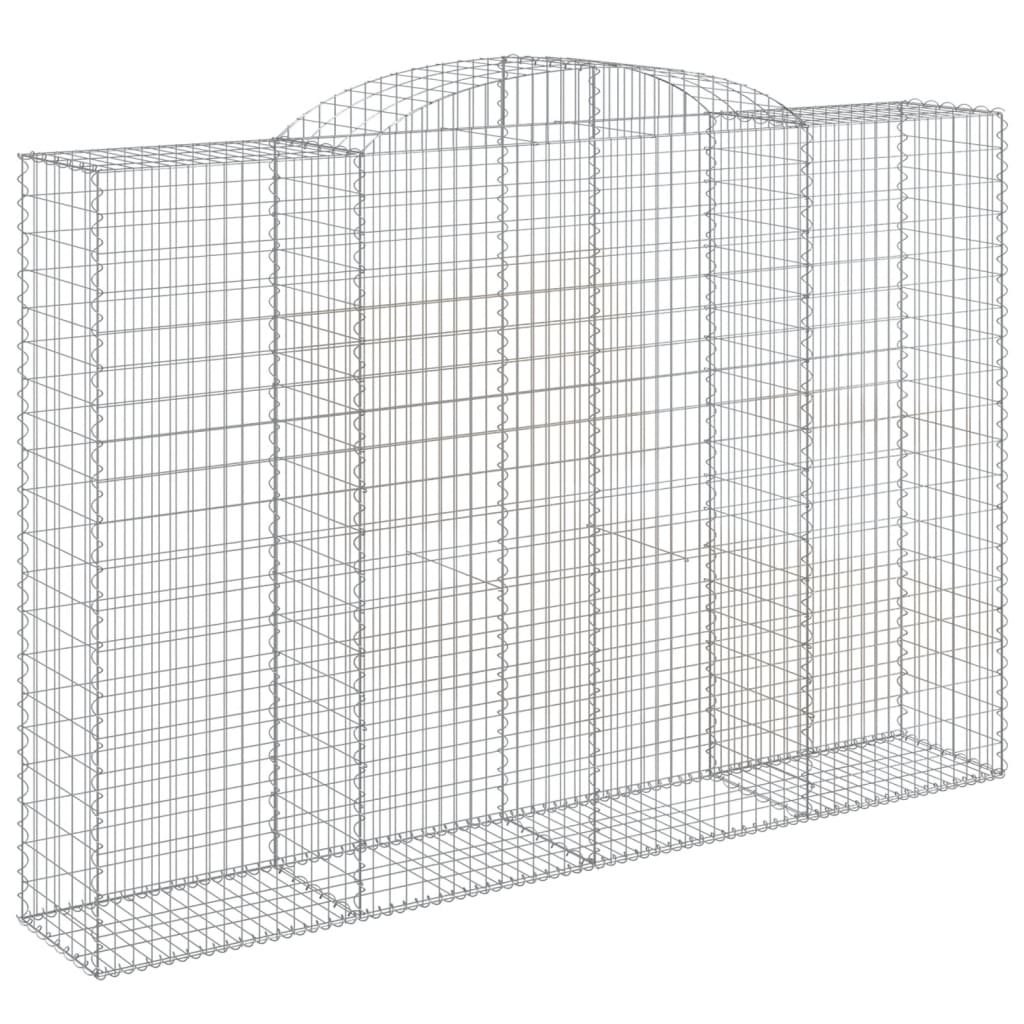Gabionkurver buede 5 stk 300x50x200/220 cm galvanisert jern