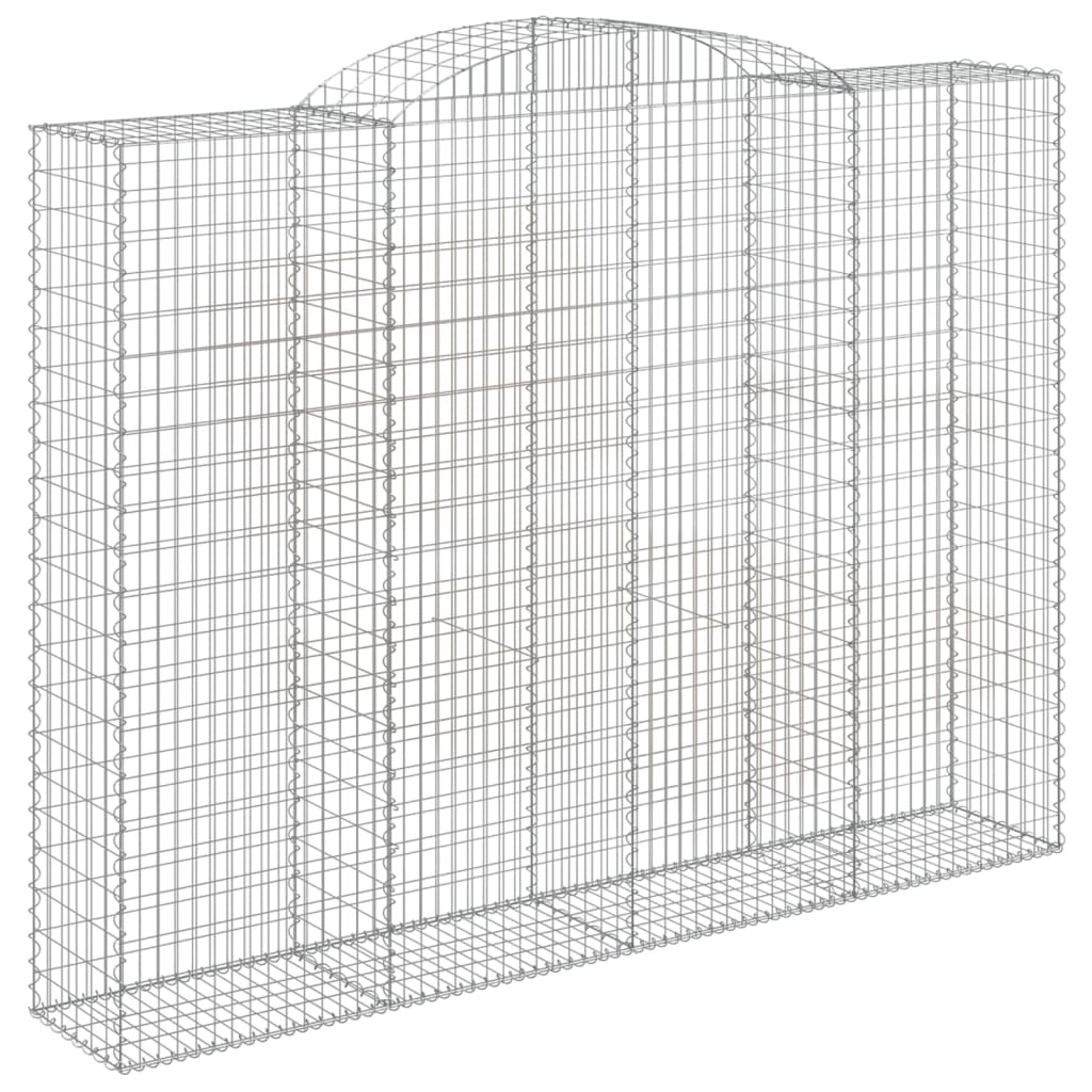 Gabionkurver buede 8 stk 300x50x220/240 cm galvanisert jern