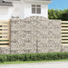 Gabionkurver buede 8 stk 300x50x220/240 cm galvanisert jern