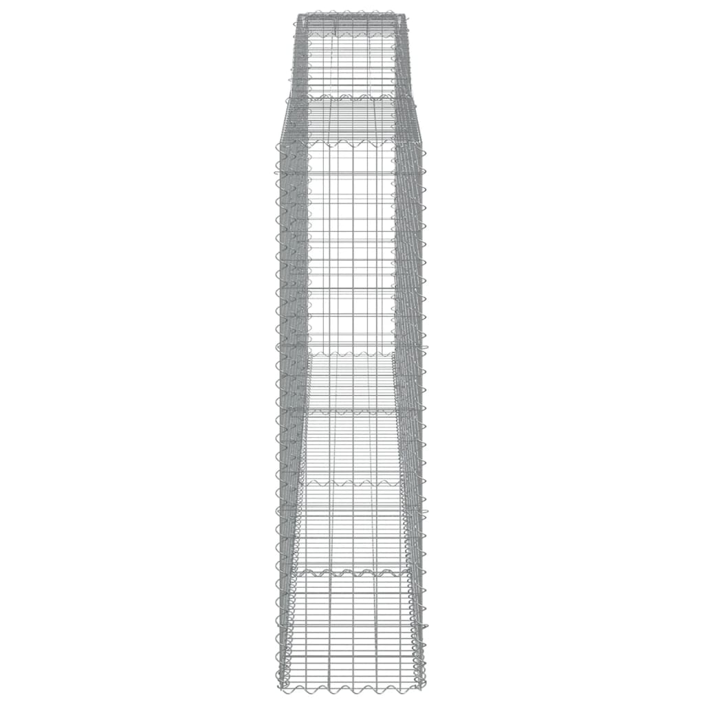 Gabionkurver buede 4 stk 400x50x180/200 cm galvanisert jern