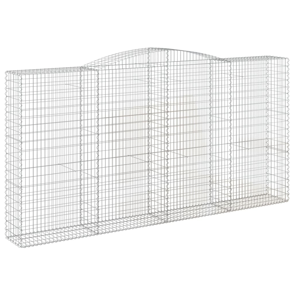 Gabionkurver buede 8 stk 400x50x200/220 cm galvanisert jern