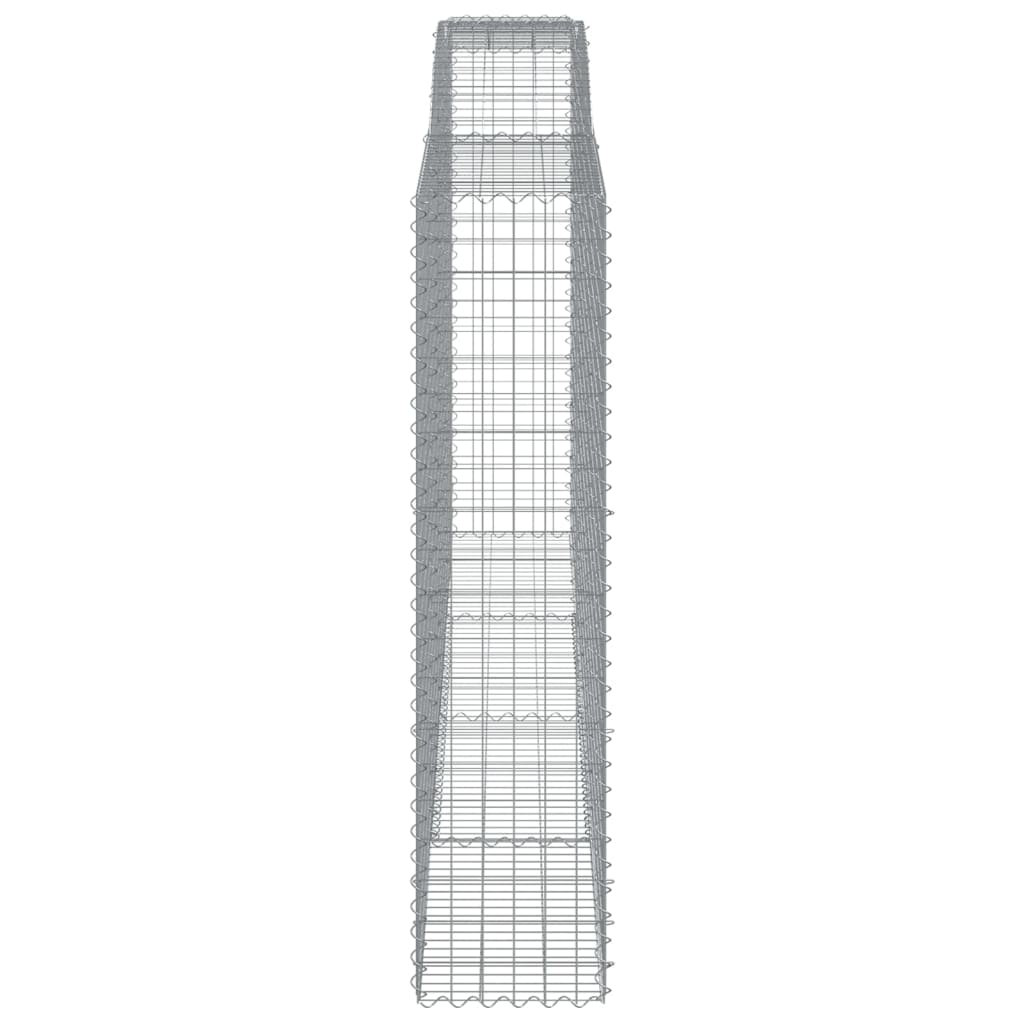 Gabionkurver buede 15 stk 400x50x200/220 cm galvanisert jern