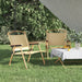 Campingstoler 2 stk beige 54x43x59 cm oxfordstoff