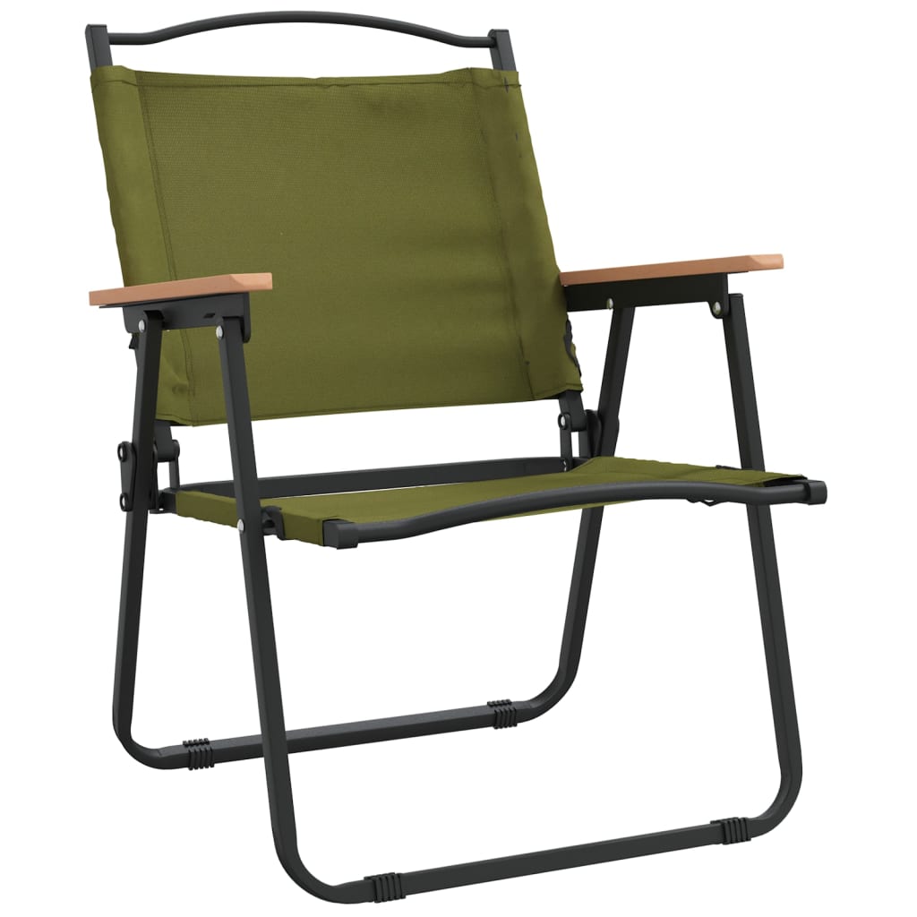 Campingstoler 2 stk grønn 54x55x78 cm oxfordstoff vidaXL