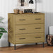 Skjenk med 3 skuffer brun 77x40x79,5 cm heltre OSLO