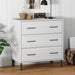 Skjenk med 3 skuffer hvit 77x40x79,5 cm heltre OSLO