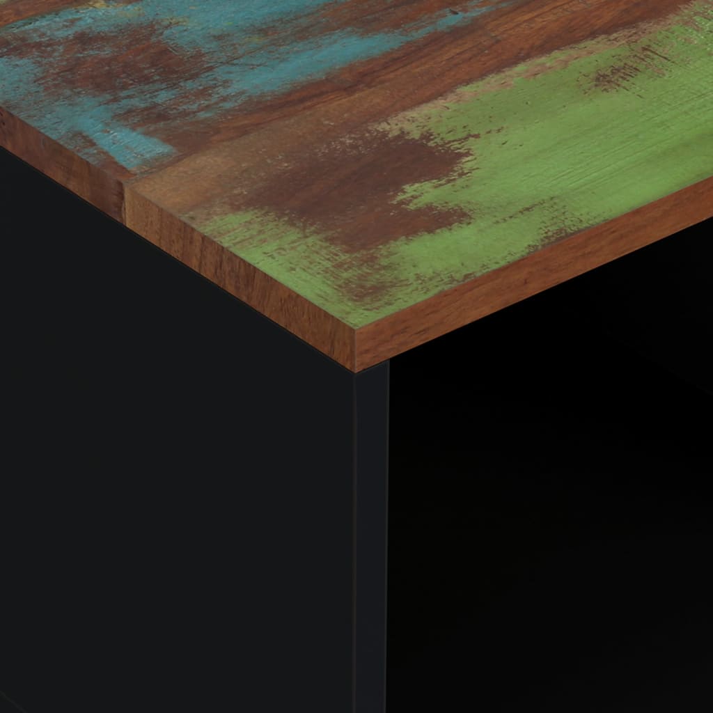 Salongbord 80x50x40 cm gjenvunnet heltre og konstruert tre