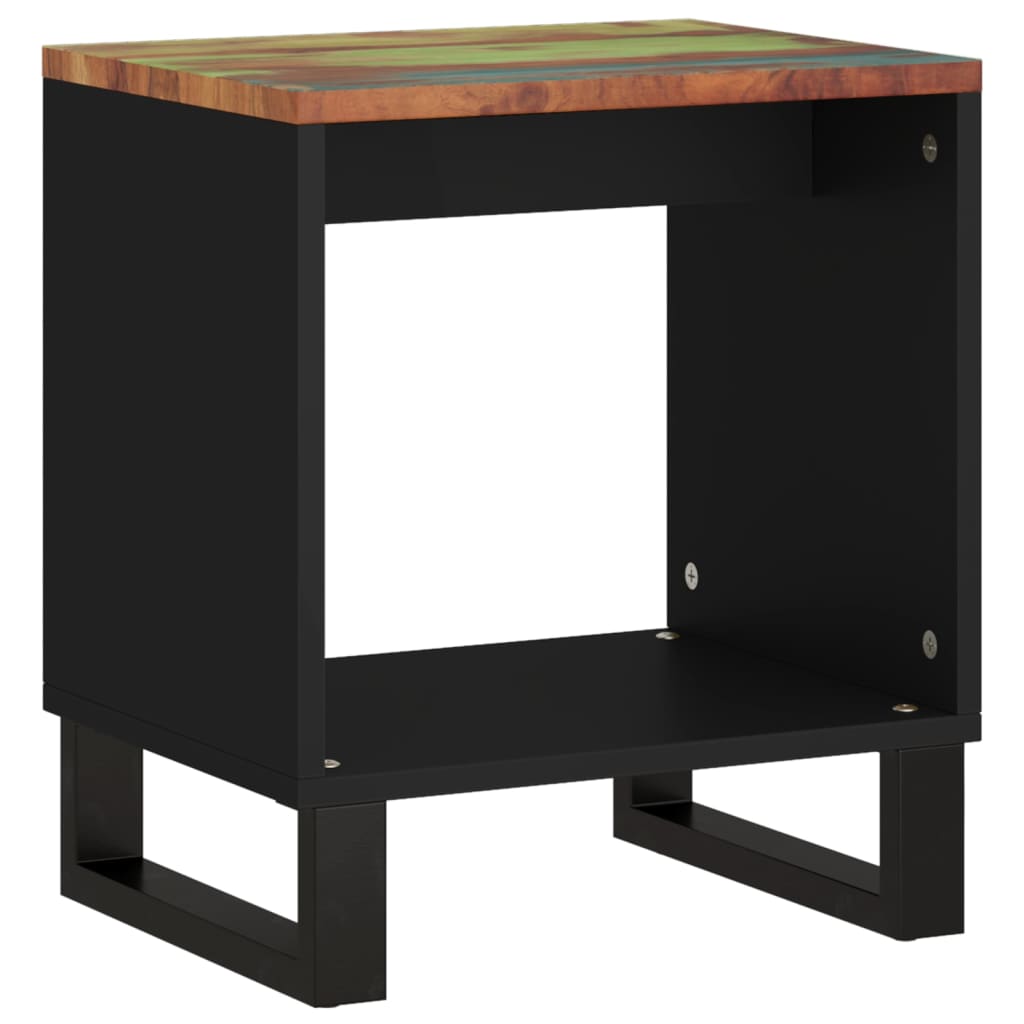 Salongbord 40x31x46 cm gjenvunnet heltre og konstruert tre