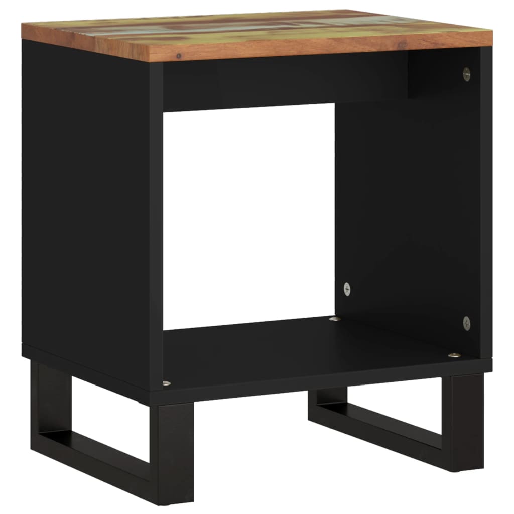 Salongbord 40x31x46 cm gjenvunnet heltre og konstruert tre