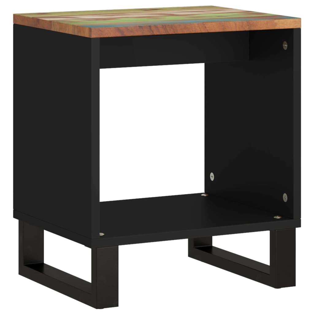 Salongbord 40x31x46 cm gjenvunnet heltre og konstruert tre
