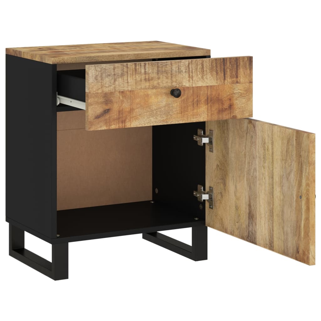Nattbord 50x33x60 cm heltre mango og konstruert tre