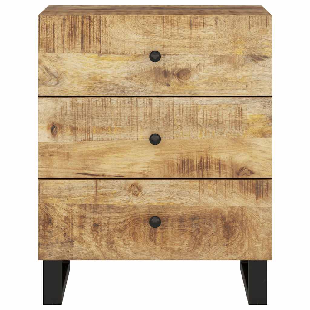 Nattbord 50x33x62 cm heltre mango og konstruert tre