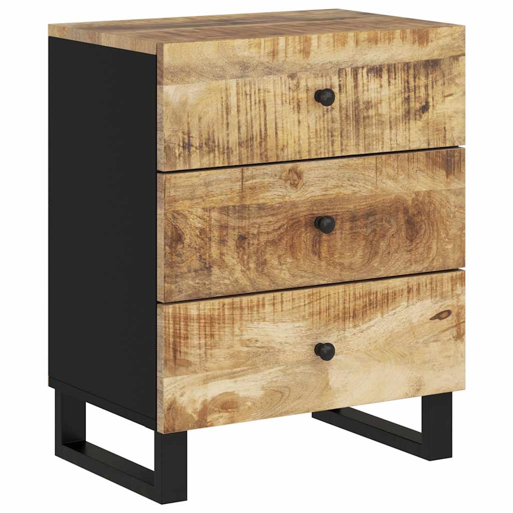 Nattbord 50x33x62 cm heltre mango og konstruert tre