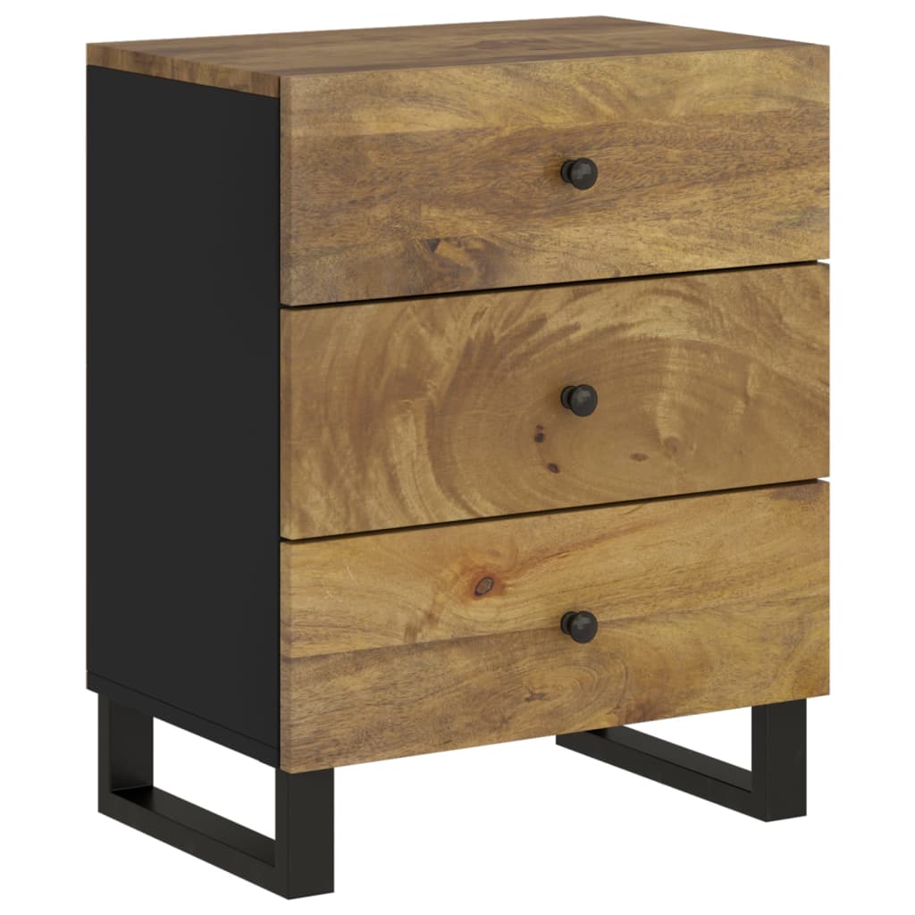 Nattbord 50x33x62 cm heltre mango og konstruert tre