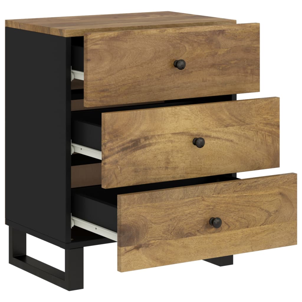 Nattbord 50x33x62 cm heltre mango og konstruert tre