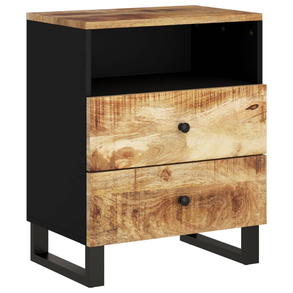 Nattbord 50x33x62 cm heltre mango og konstruert tre