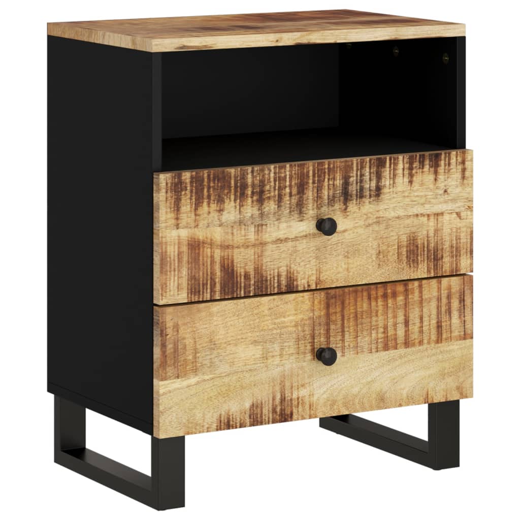 Nattbord 50x33x62 cm heltre mango og konstruert tre