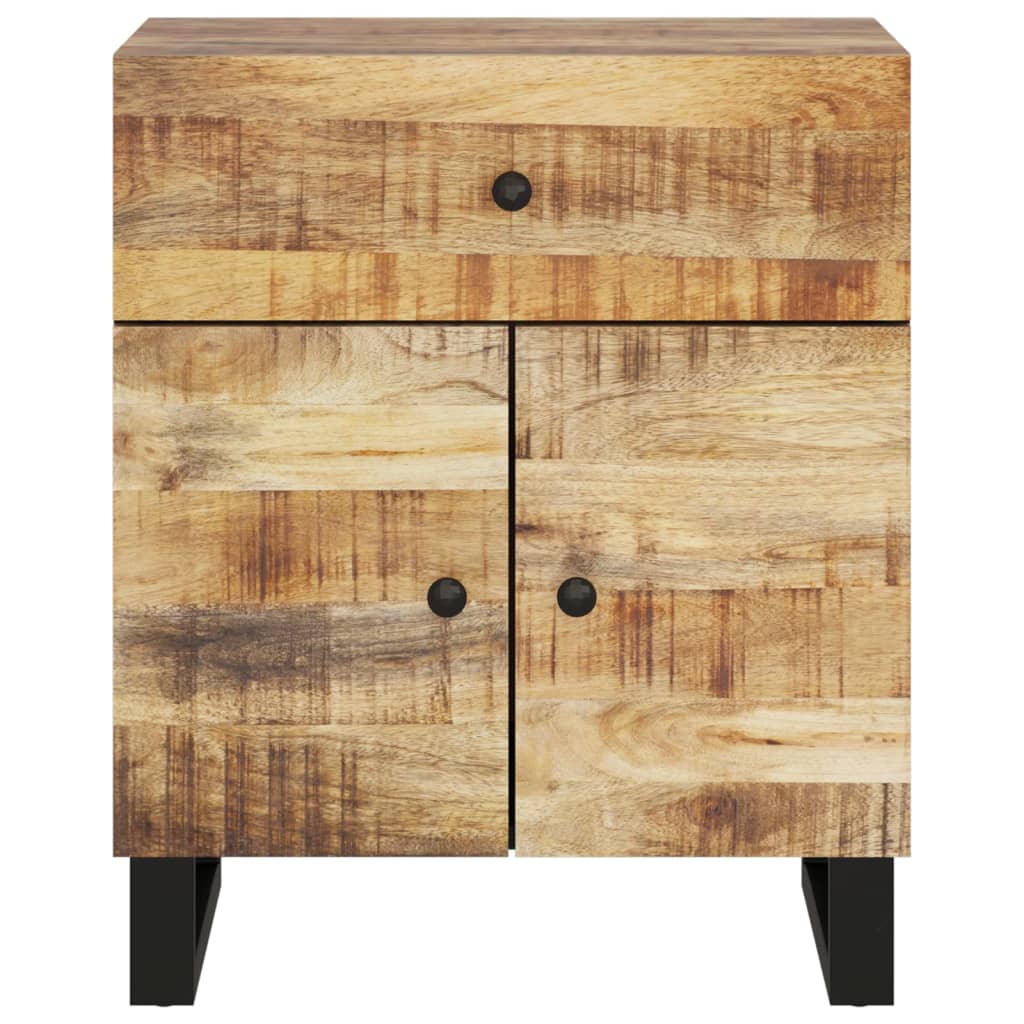 Nattbord 50x33x60 cm heltre mango og konstruert tre