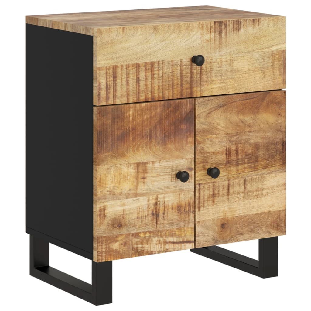 Nattbord 50x33x60 cm heltre mango og konstruert tre
