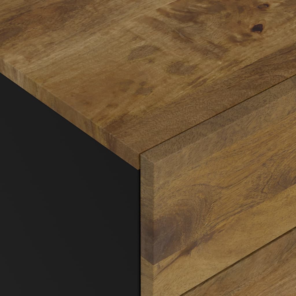 Nattbord 50x33x60 cm heltre mango og konstruert tre