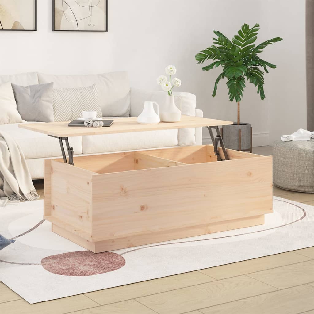 Salongbord 100x50x35 cm heltre furu