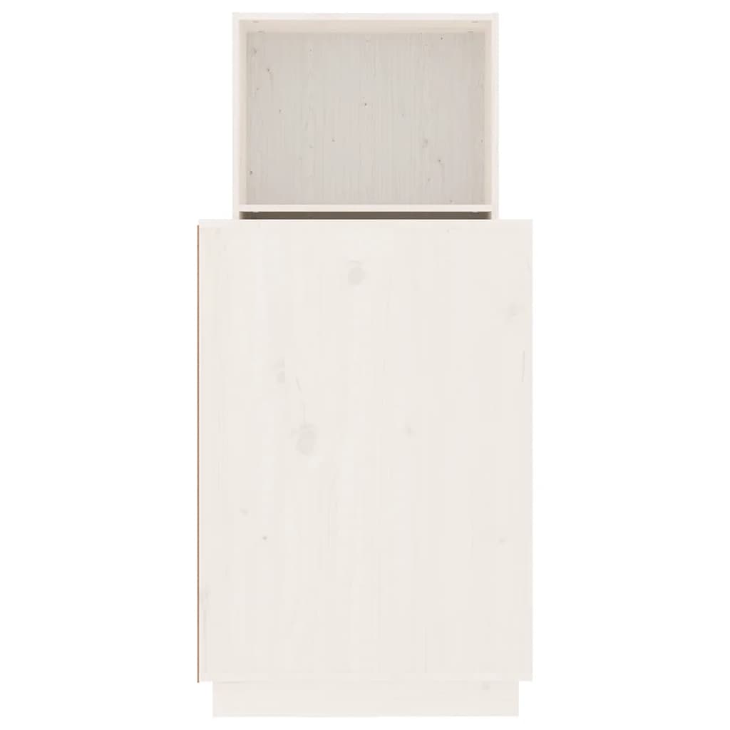 Skrivebord hvit 110x53x117 cm heltre furu
