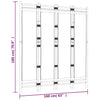 Sammenleggbar romdeler 4 paneler 160 cm bambus og lerret