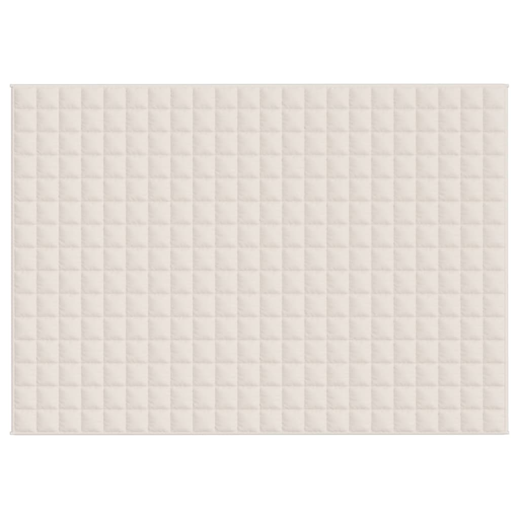 Vektdyne kremhvit 155x220 cm 7 kg stoff