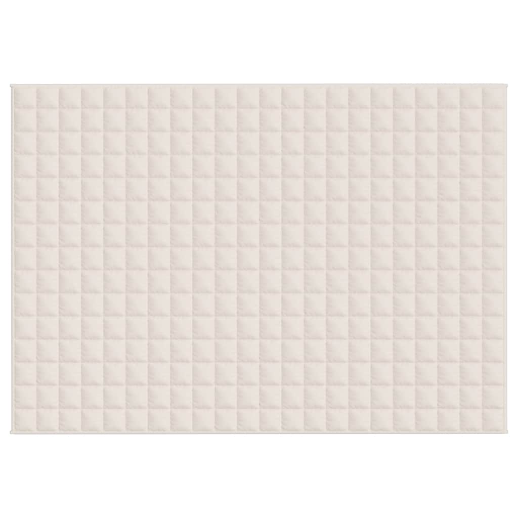 Vektdyne kremhvit 155x220 cm 11 kg stoff