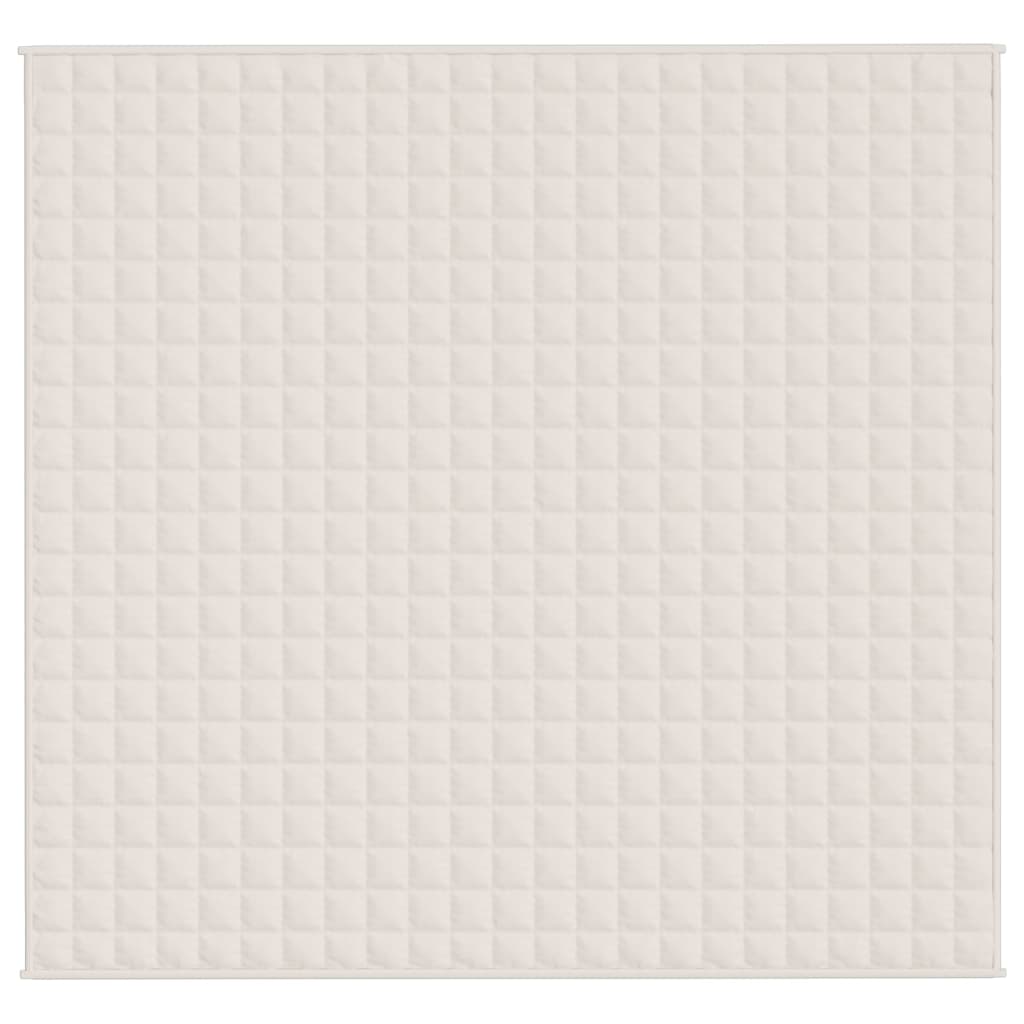 Vektdyne kremhvit 220x235 cm 11 kg stoff