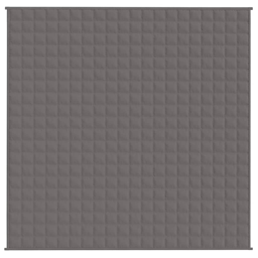 Vektdyne grå 200x200 cm 9 kg stoff vidaXL