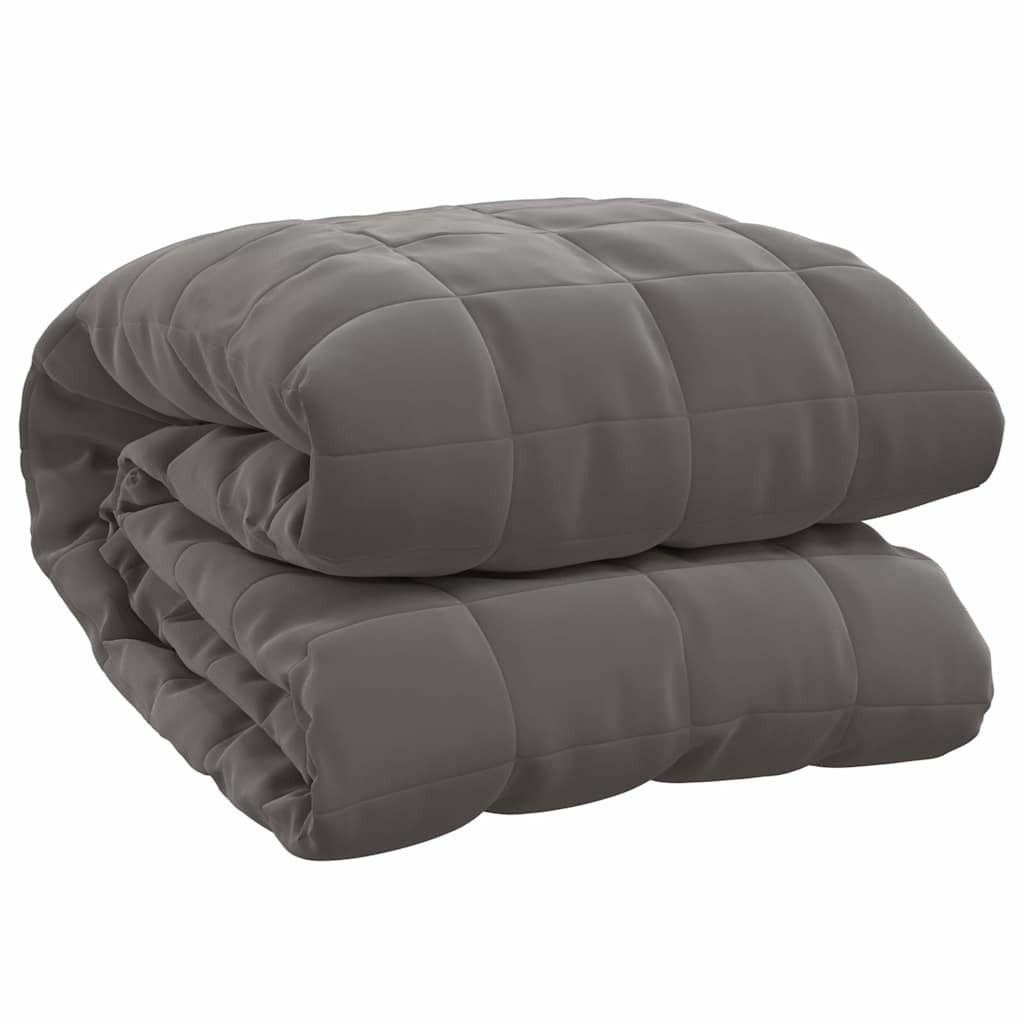 Vektdyne grå 220x235 cm 11 kg stoff vidaXL