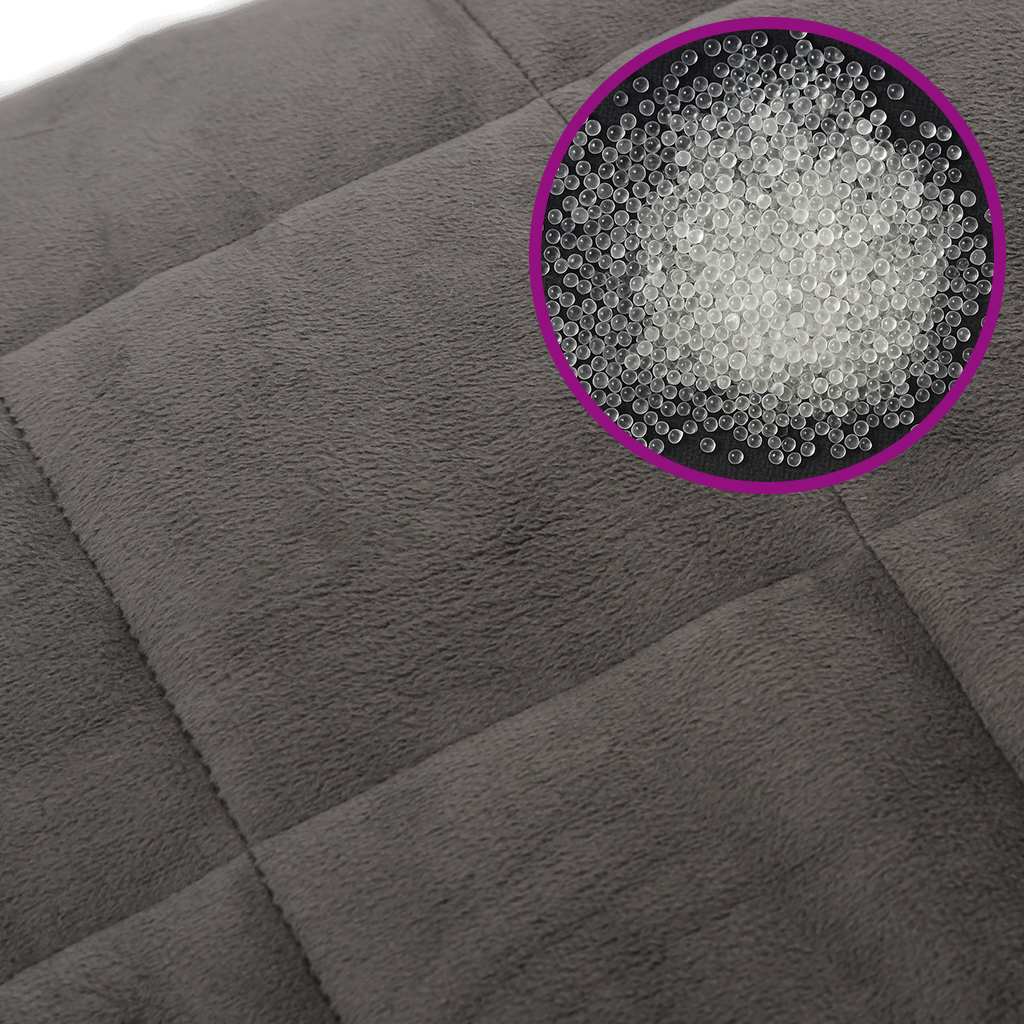 Vektdyne grå 220x235 cm 15 kg stoff vidaXL