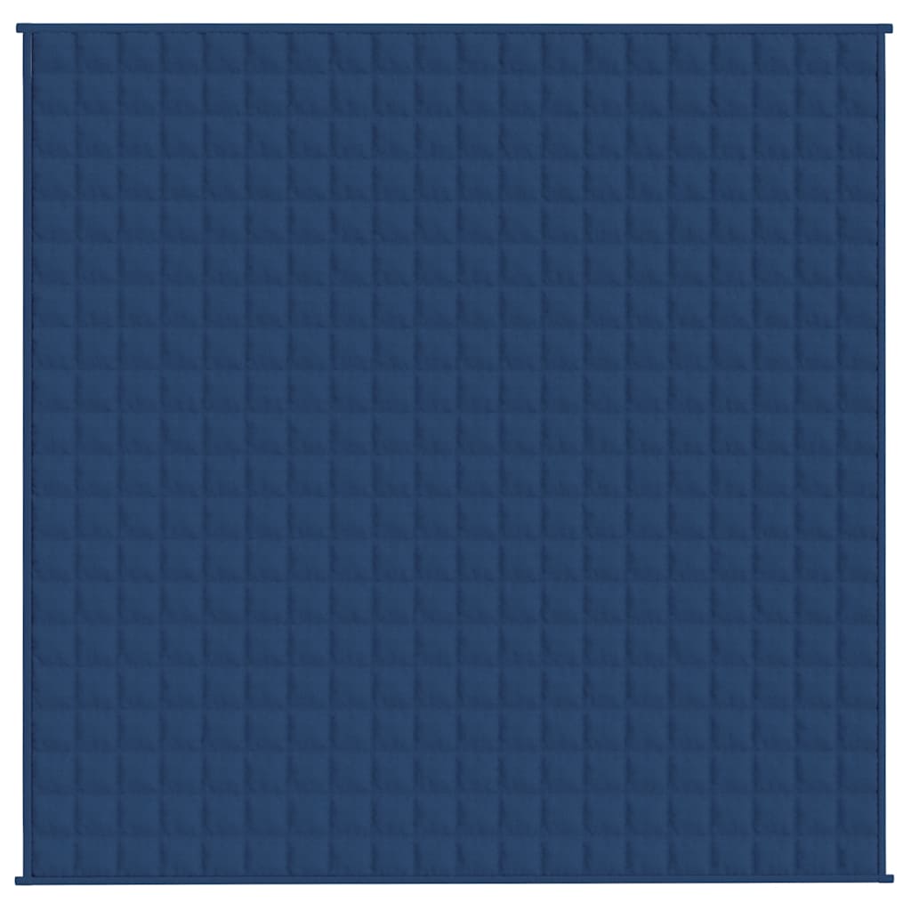 Vektdyne blå 200x200 cm 9 kg stoff vidaXL