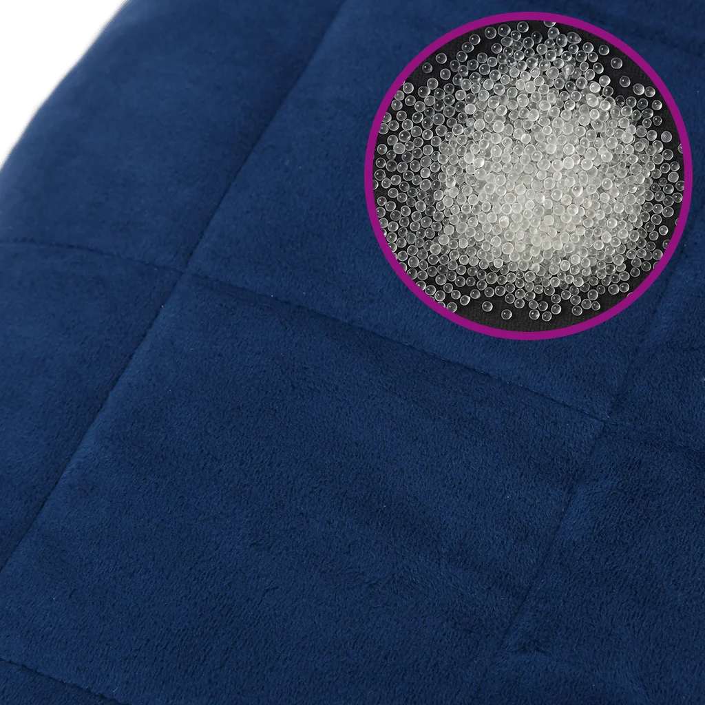 Vektdyne blå 200x225 cm 9 kg stoff vidaXL