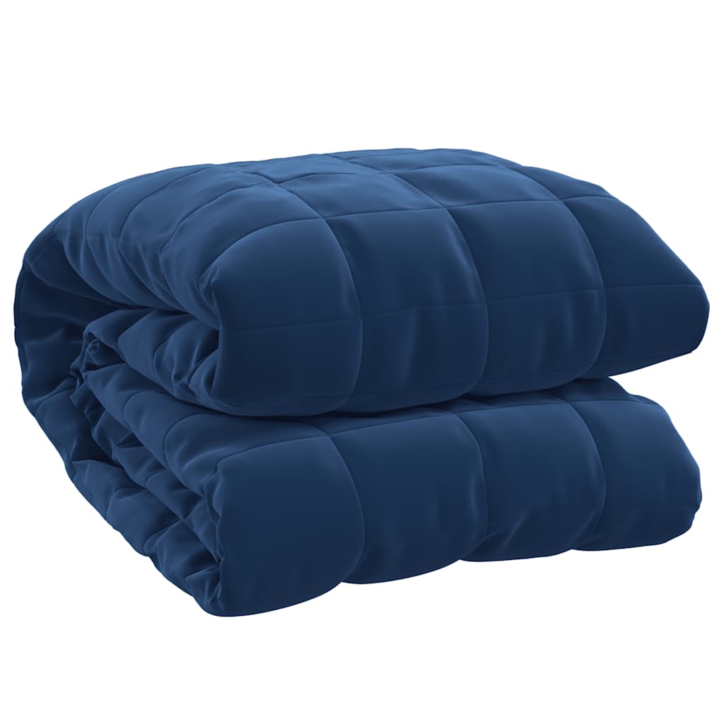 Vektdyne blå 220x235 cm 15 kg stoff vidaXL
