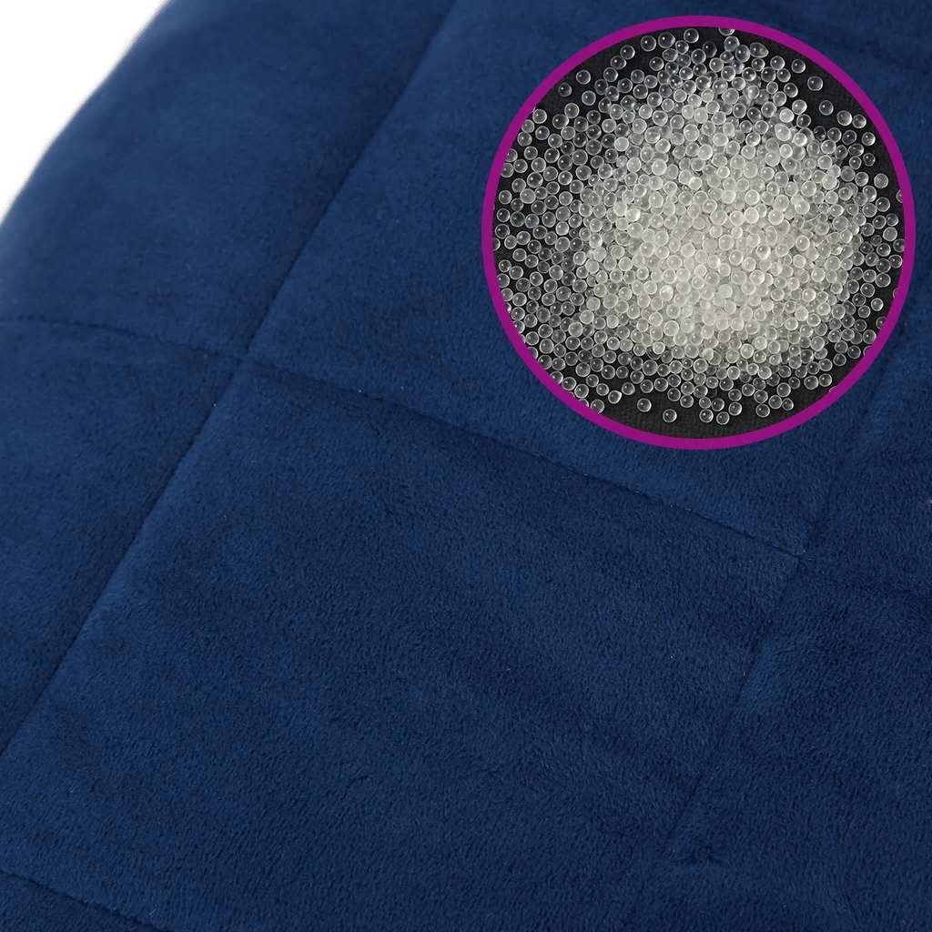 Vektdyne blå 220x235 cm 15 kg stoff vidaXL