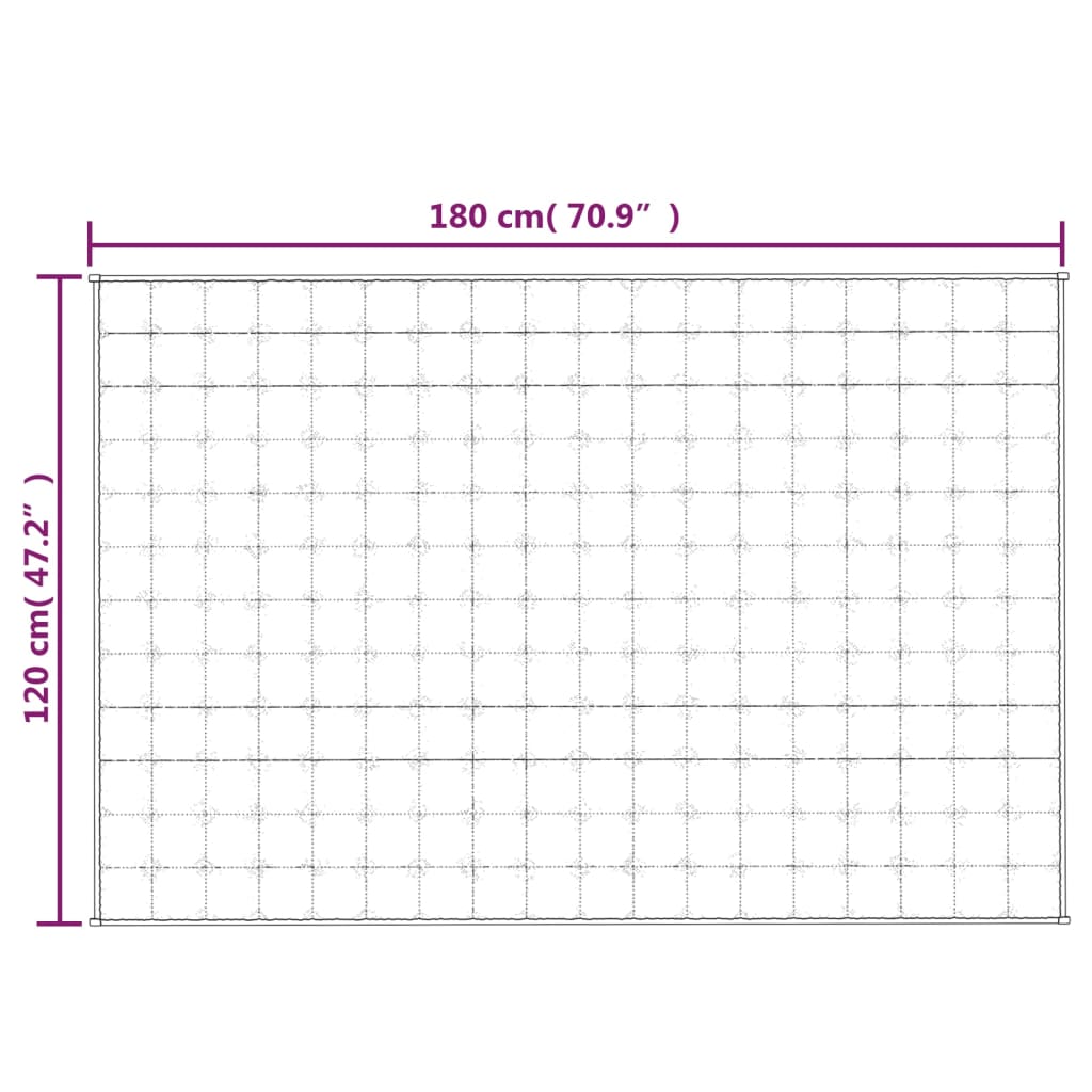 Vektdyne kremhvit 120x180 cm 5 kg stoff