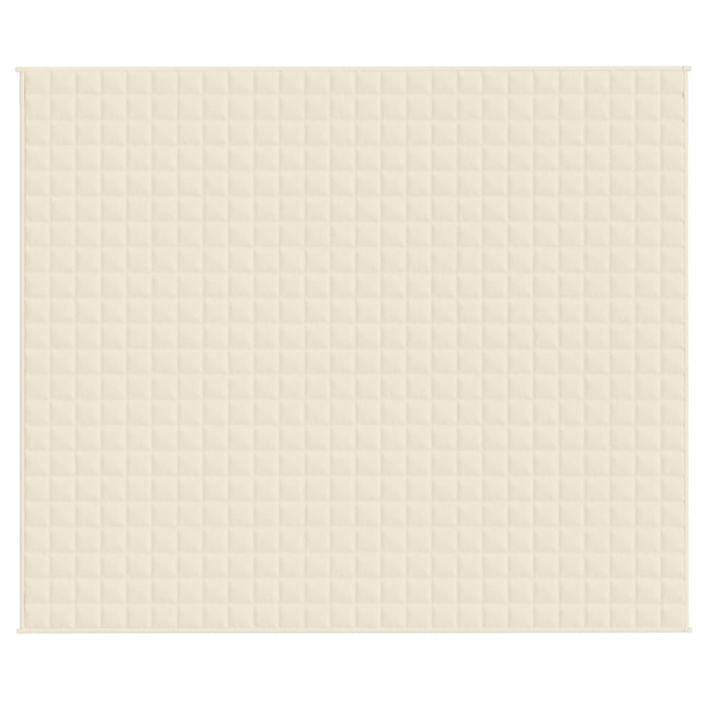 Vektdyne kremhvit 220x260 cm 15 kg stoff
