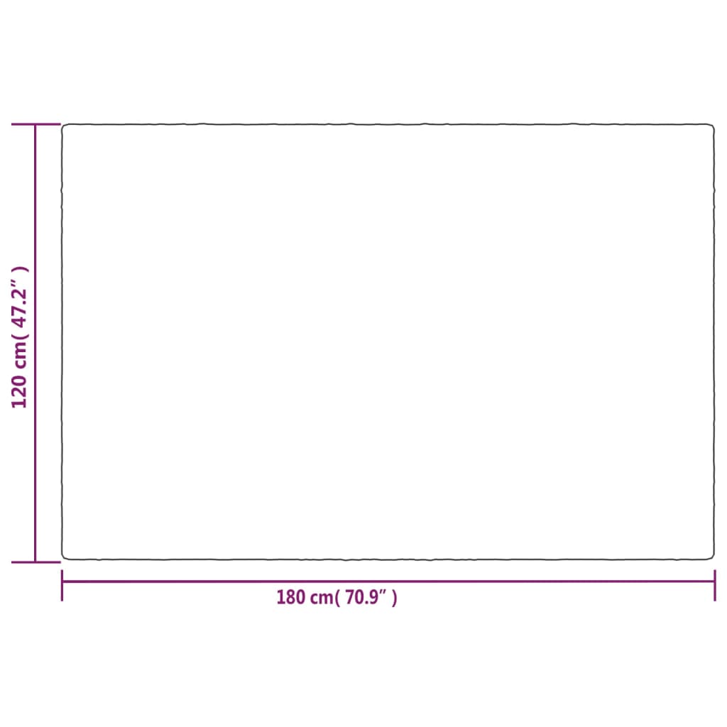 Vektdyne med trekk grå 120x180 cm 5 kg stoff